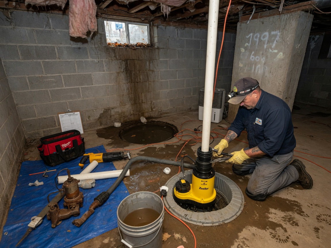 Sump Pump in Wellington Heights